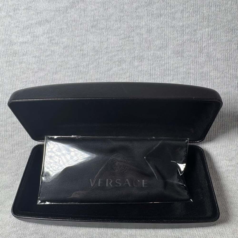 Versace Authentic Hard Eyeglass Case Slim Size in Black